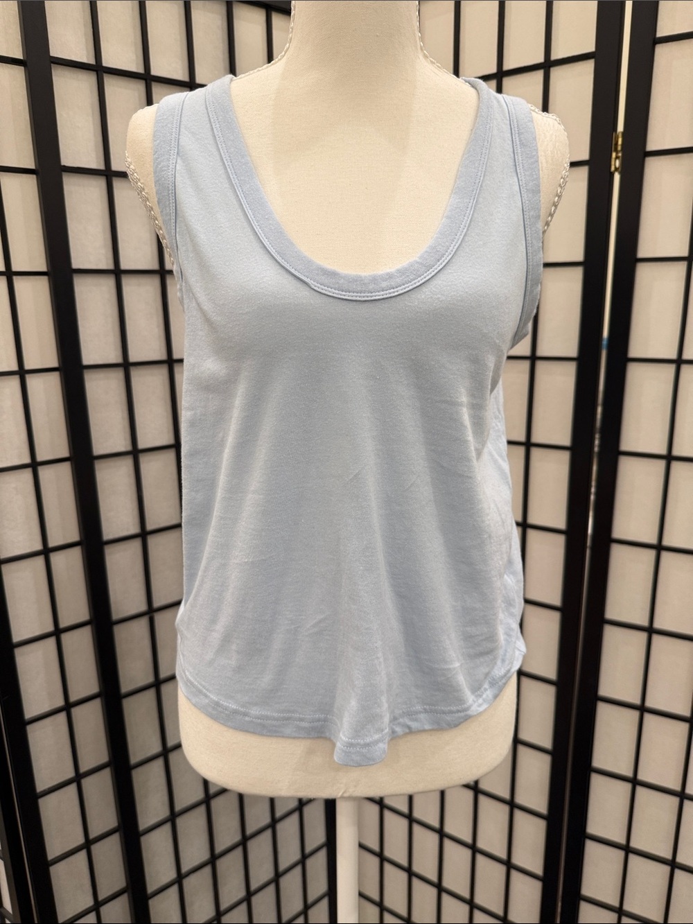 Never worn Light Blue Women's Scoop Neck Tank Top